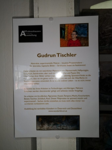 Gudrun Tischler, wonderfulART, Ausstellung, Marmormehl, Struktur, Pigmente, artist, Künstler